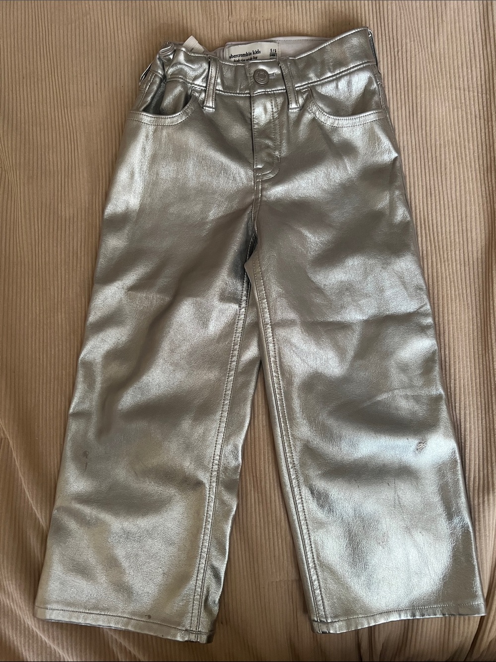 Silver Metallic Pants